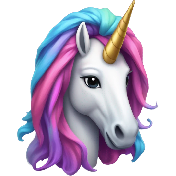 Unicorn with hoodie emoji