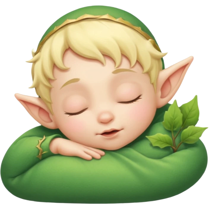Baby elf sleepy emoji