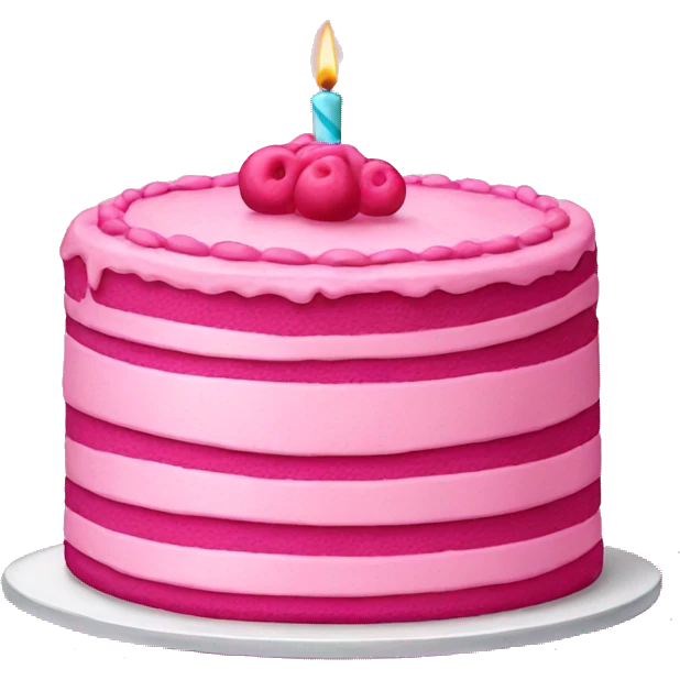 Pink cake emoji
