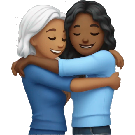 friends hug women  emoji