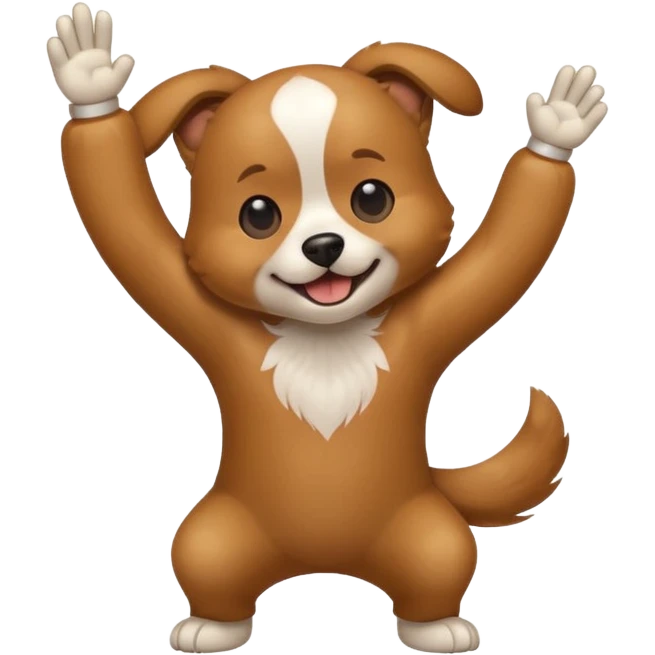 Dog dabbing emoji