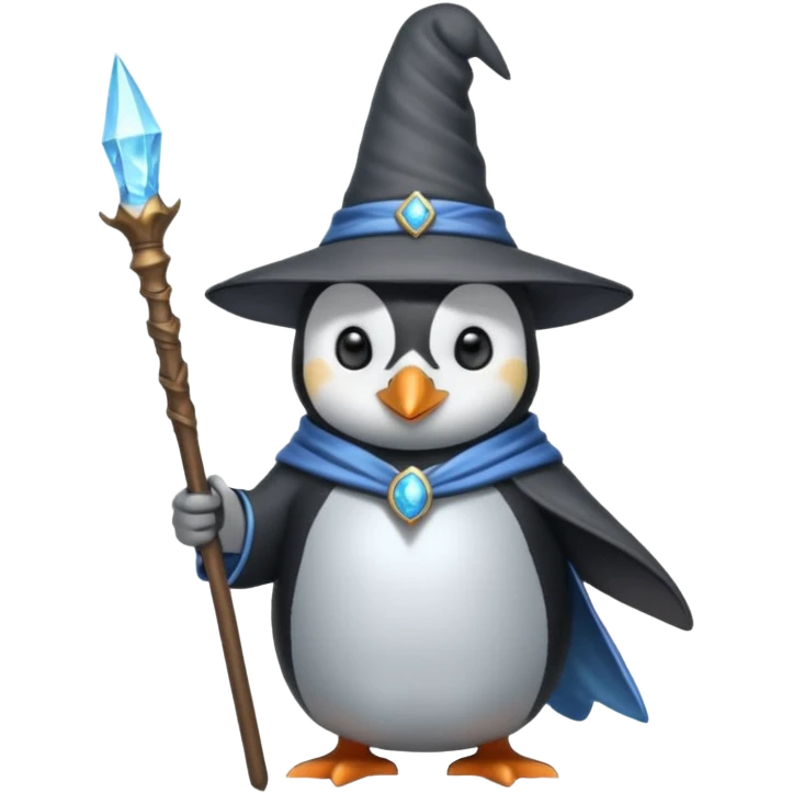 Penguin Wizard emoji