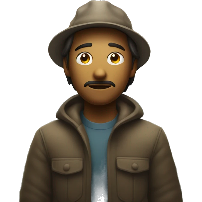 A person in a field, bewildered by strange lights and subtle distortions around them, representing the "hitchhiker effect" of an encounter. emoji