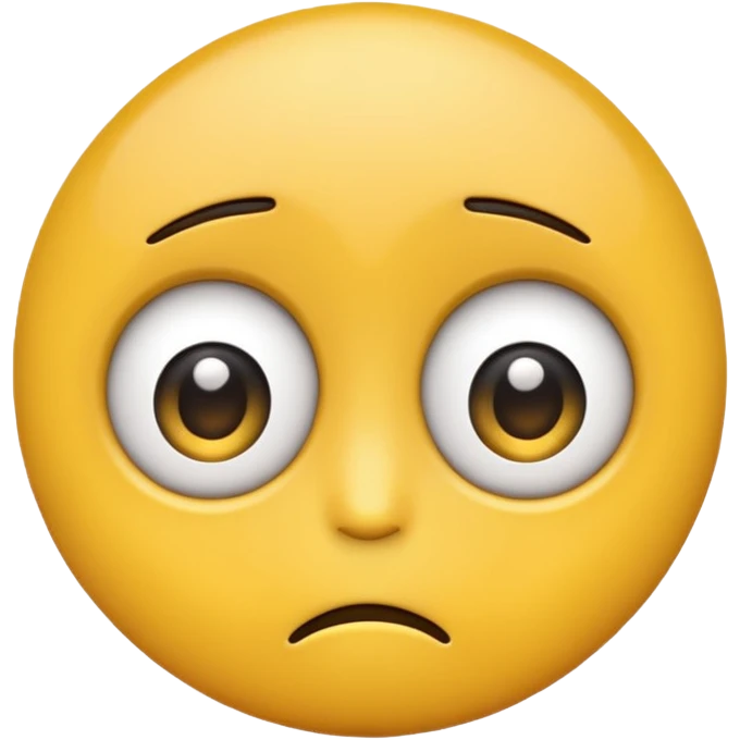 Sad, confused, emoji face not human emoji
