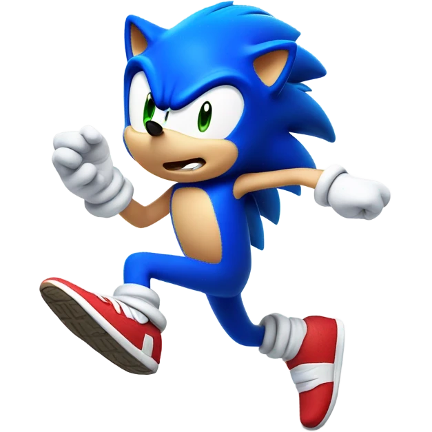 sonic running emoji