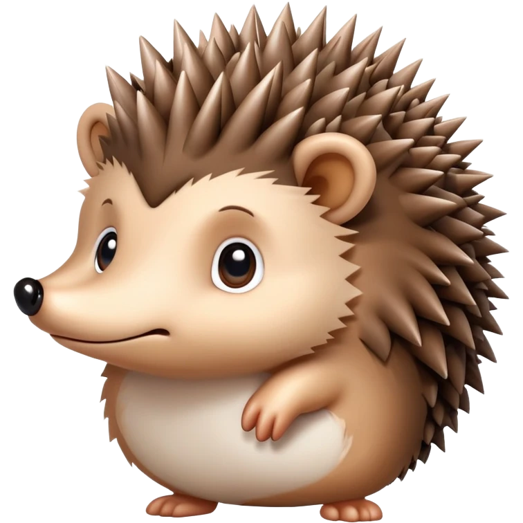 cute hedgehog with spiky back emoji