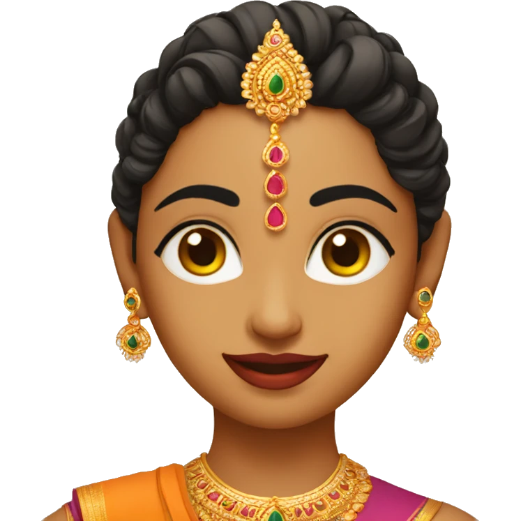 a bharatanatyam dancer emoji