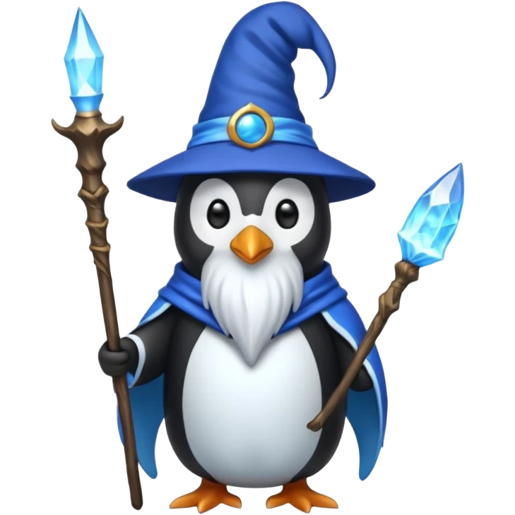 Penguin Wizard emoji