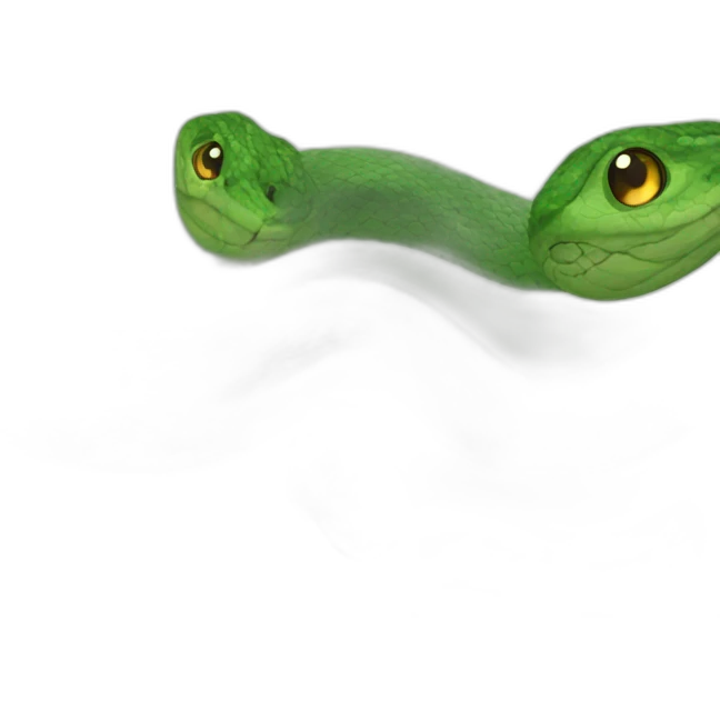 Snake with 4 faces.  emoji