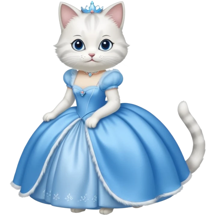 گربه با لباس سیندرلا emoji