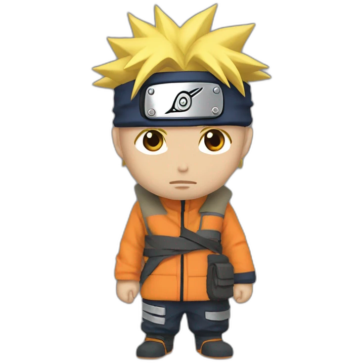 Naruto en train de faire un malaise emoji