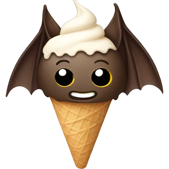 Ice cream bat emoji
