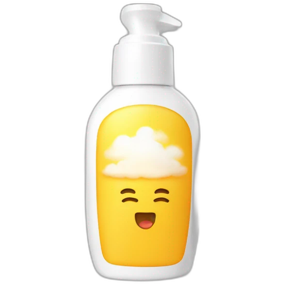 Sunscreen bottle emoji