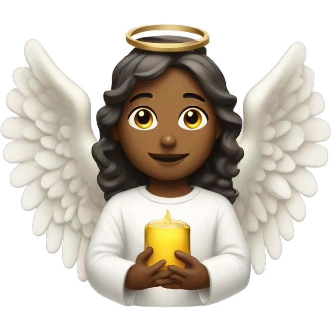 Angel with holy oil emoji