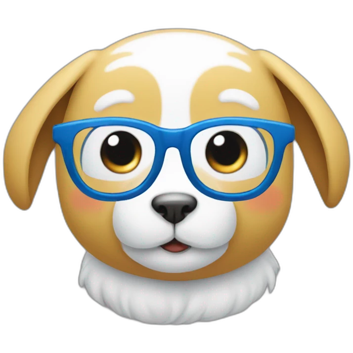 Doremon wearing glasses emoji