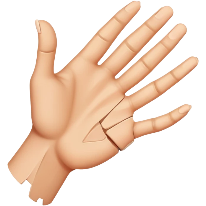 Broken hand emoji