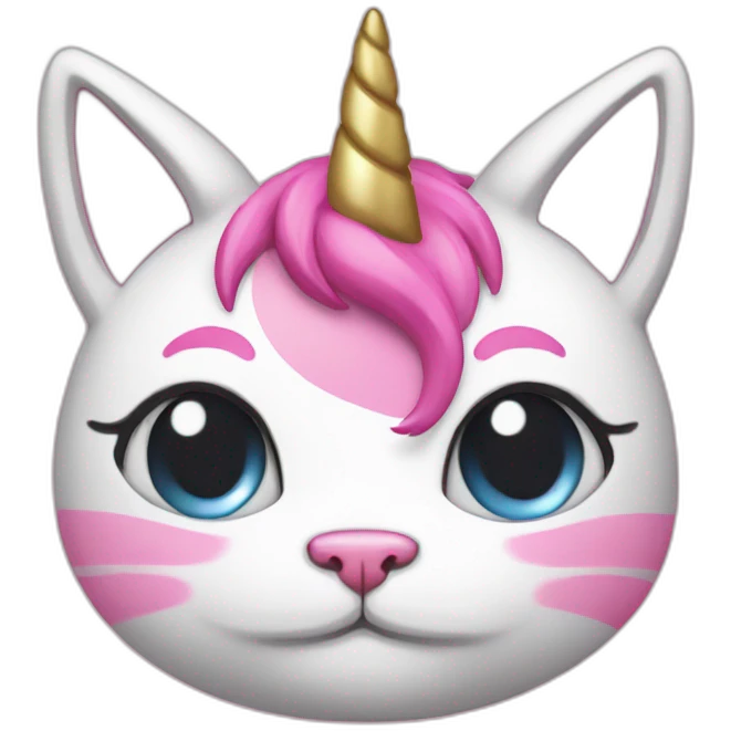 pink cat unicorn emoji