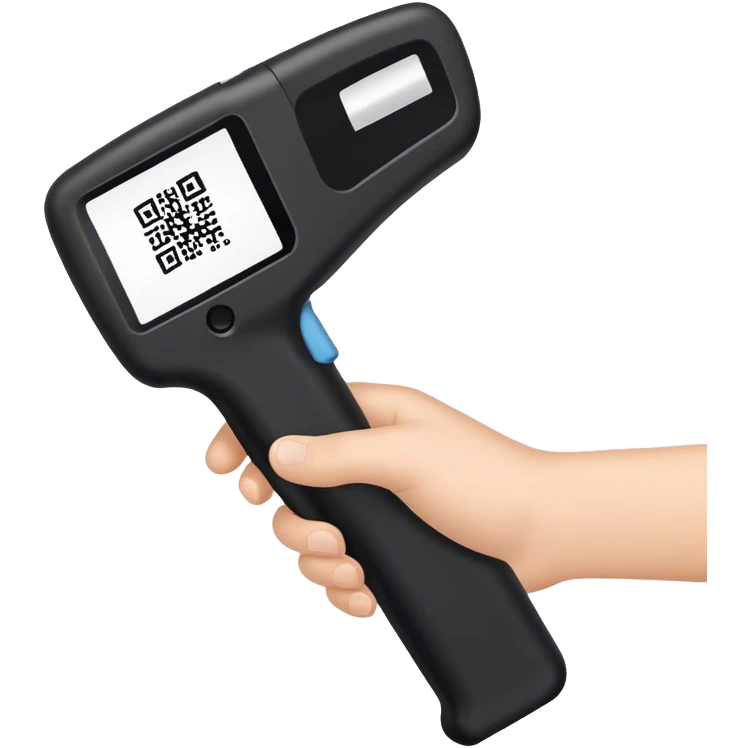 simple barcode reader reading a qr emoji