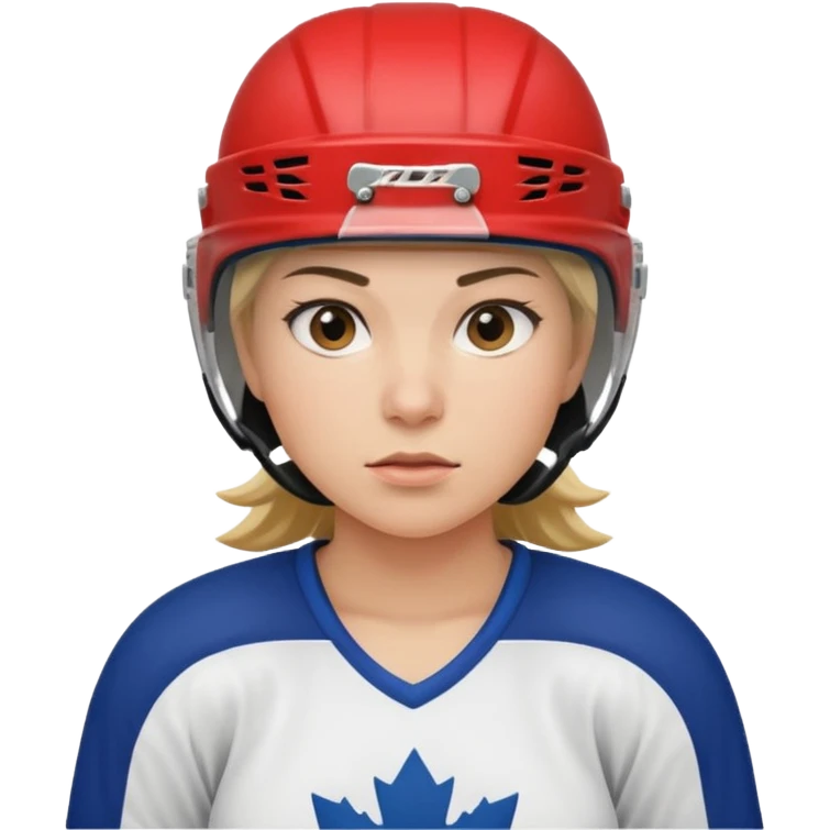 female hockey player emoji
