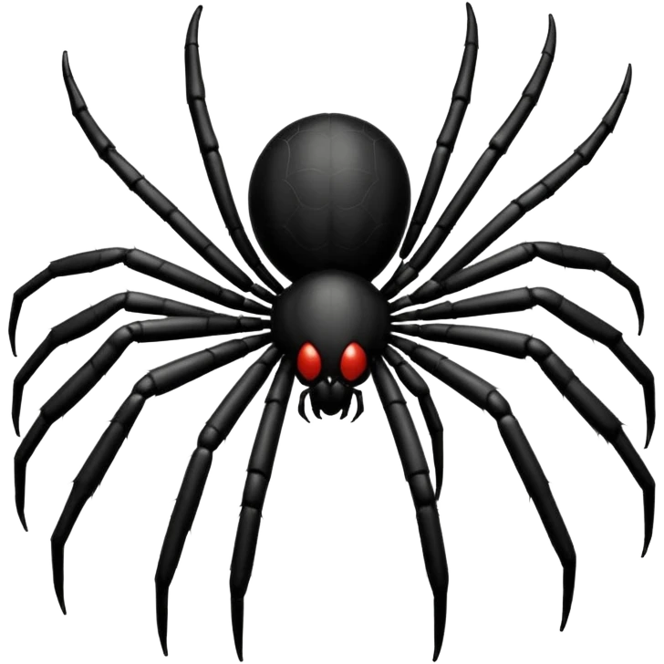 Spider no face emoji