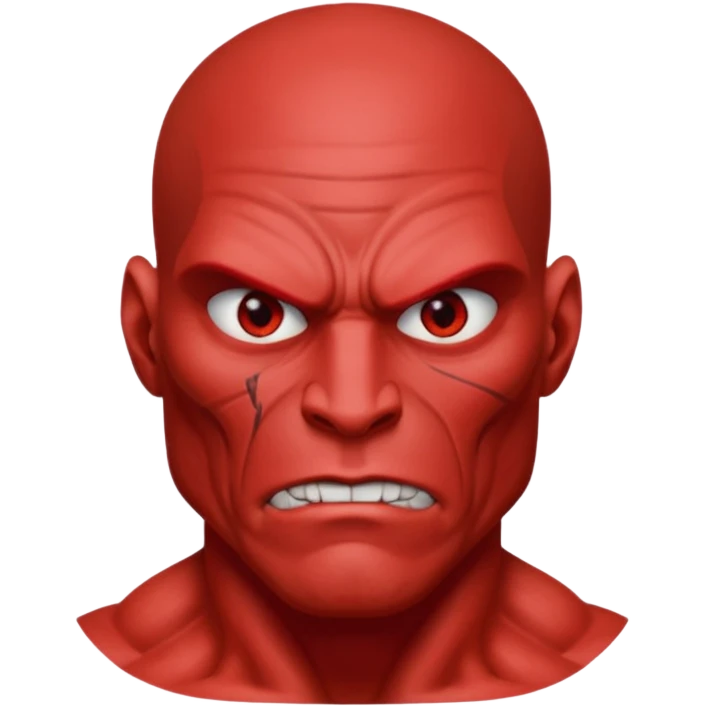 red mutant human emoji