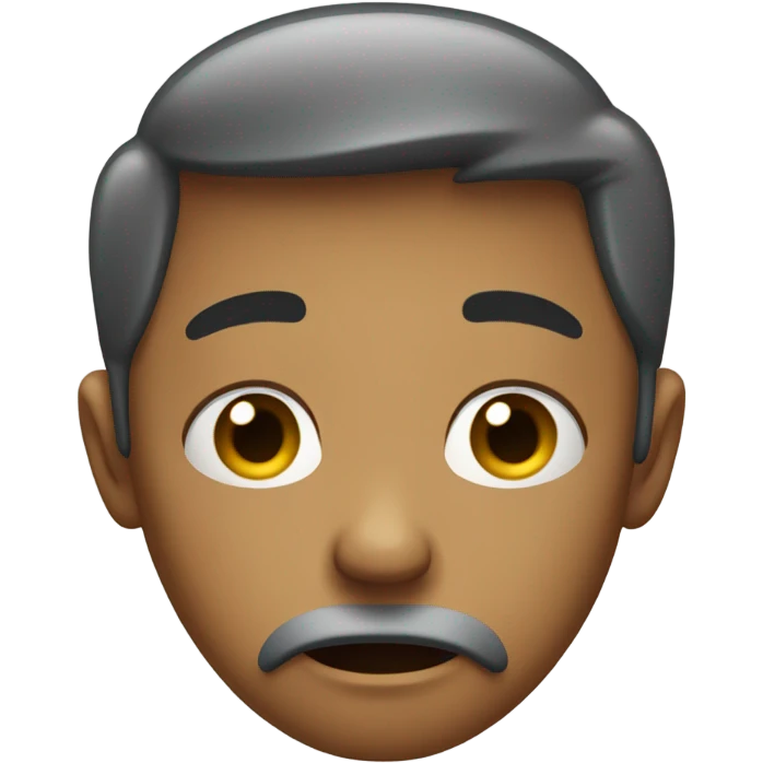 keep this character and change emotion to sad emoji