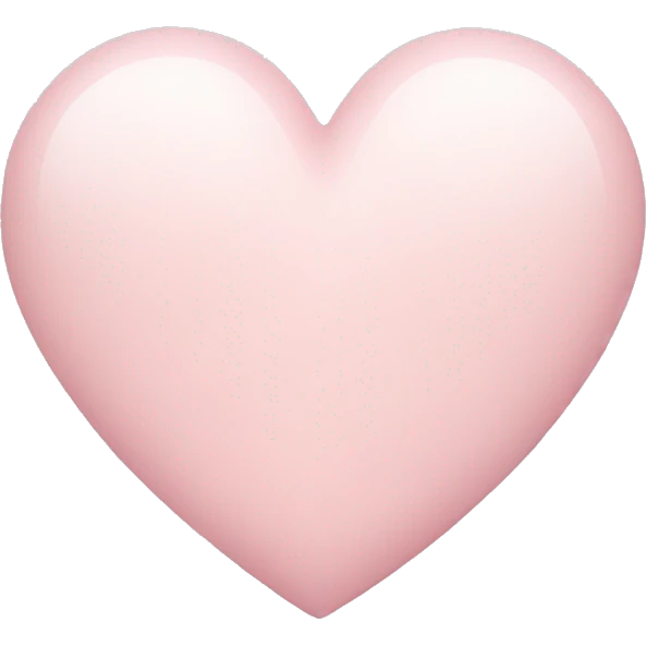Pale Pink heart emoji