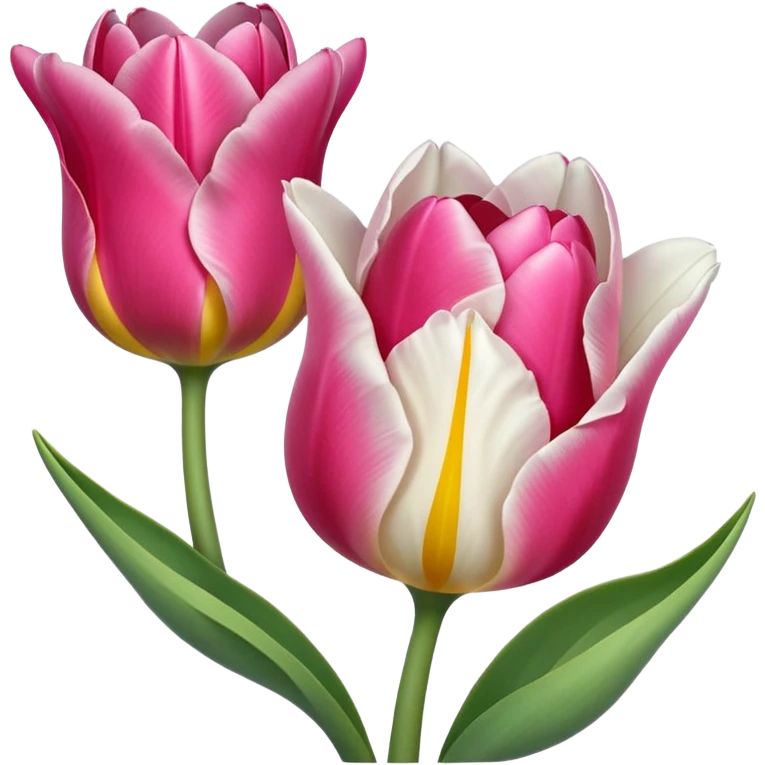 Una ovejita con un tulipán rosa al lado emoji