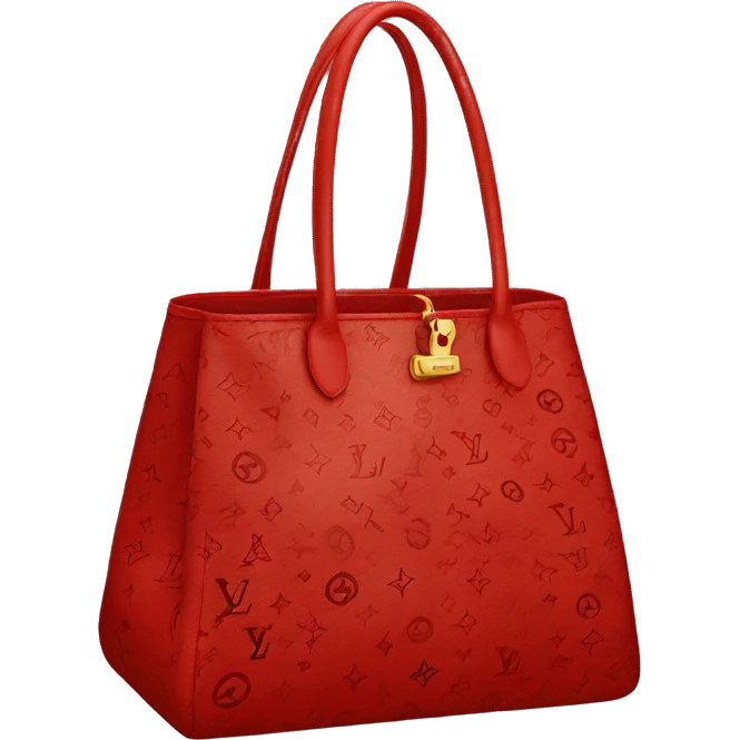 LV BAG red in the inside of the bag  emoji