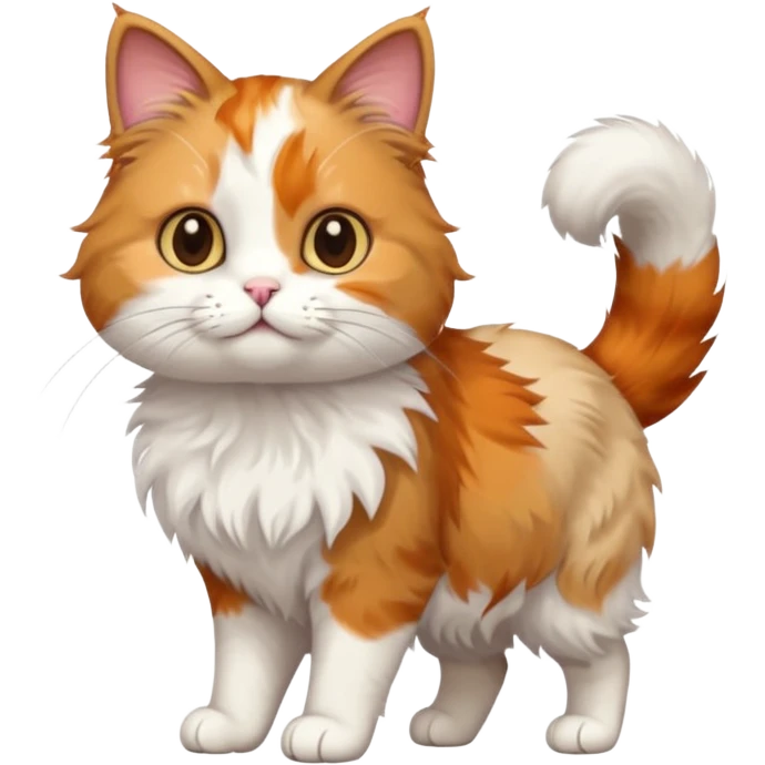 cute cat walking on the street emoji