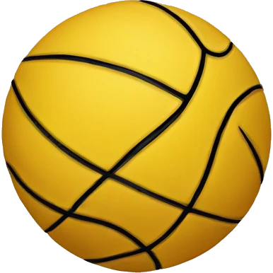 Yellow basketball  emoji