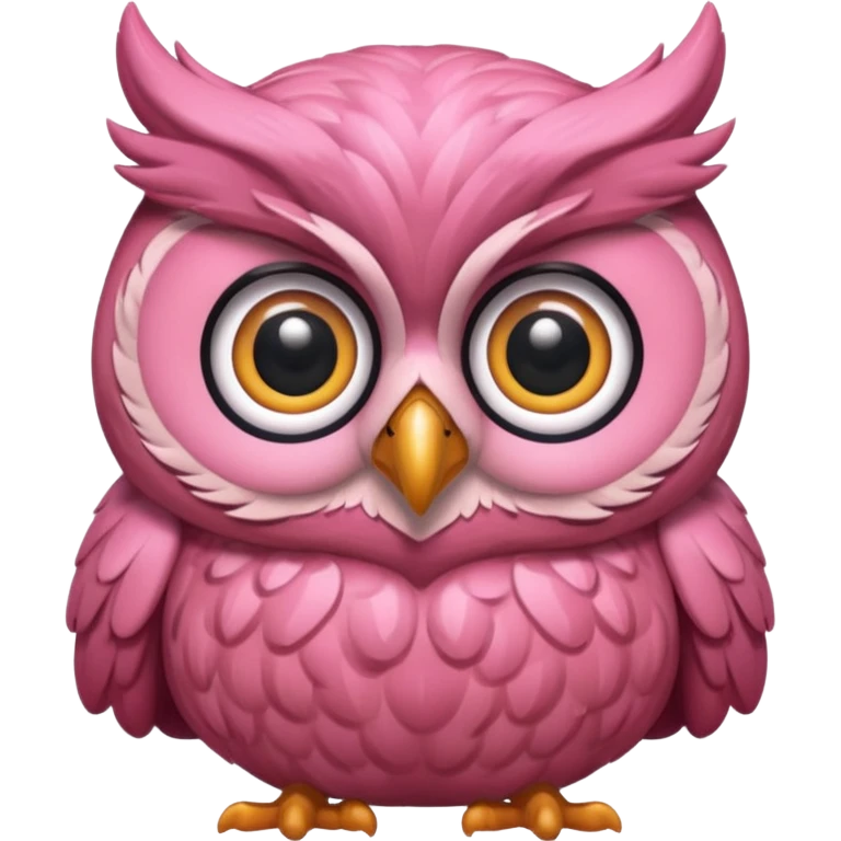 image of a pink owl emoji