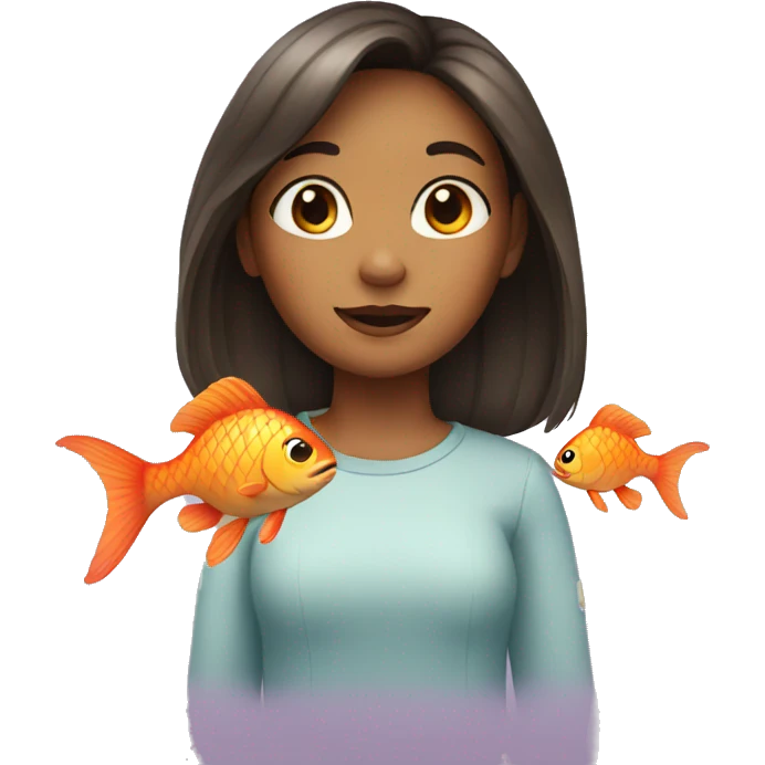 girl as a fish  emoji