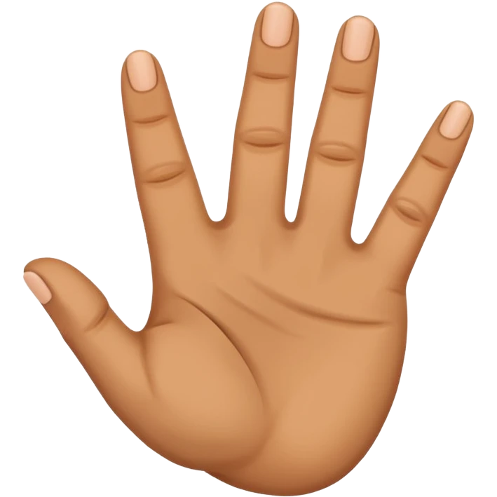 Hand sign for letter D emoji