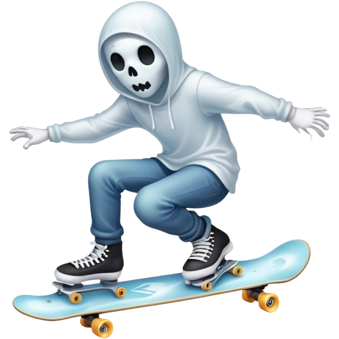 ghost skater boi ghost sk8 boarding emoji