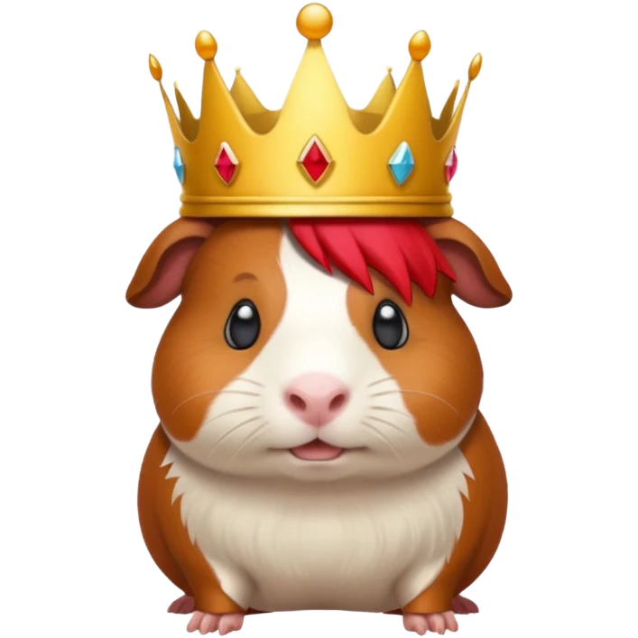guinea pig as an evil demon king, emoji style emoji