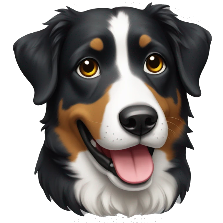 happy border colie portret emoji