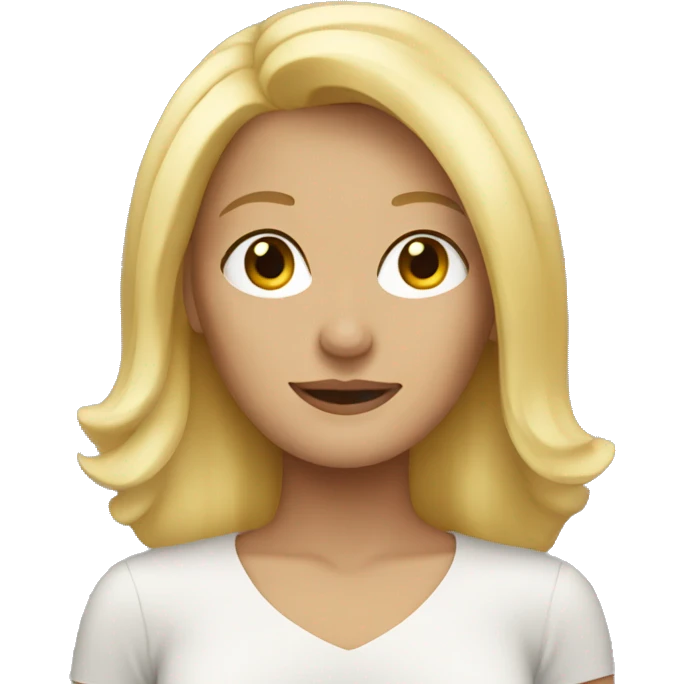 Blonde woman emoji