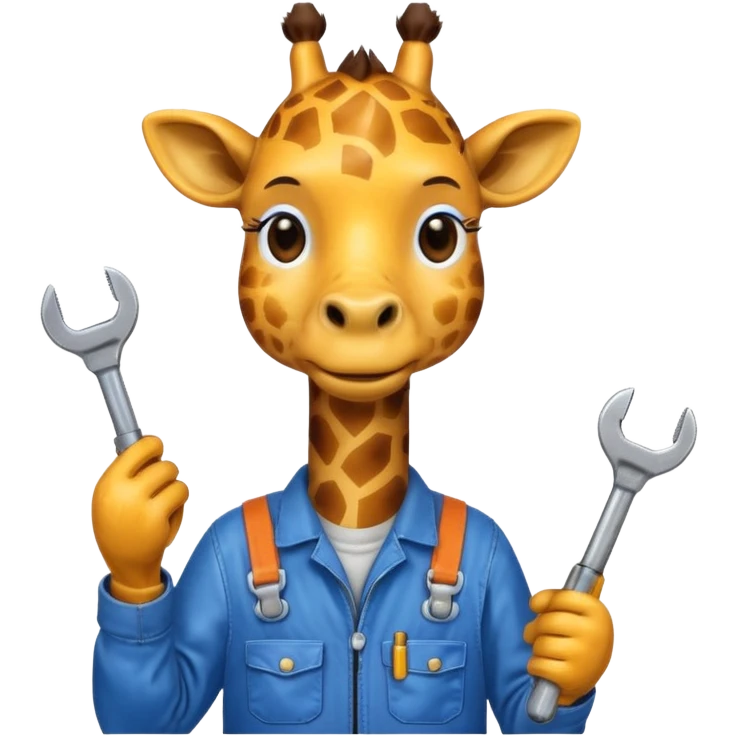 giraffe mechanic emoji