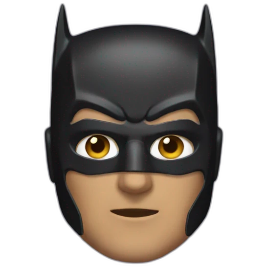 a man with batman mask emoji