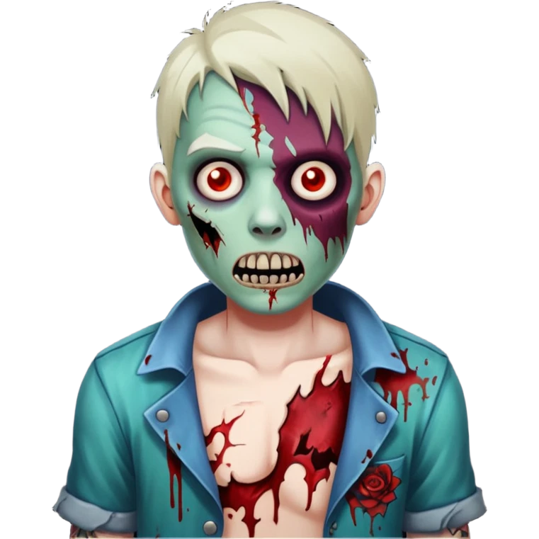 zombie with tattoo emoji
