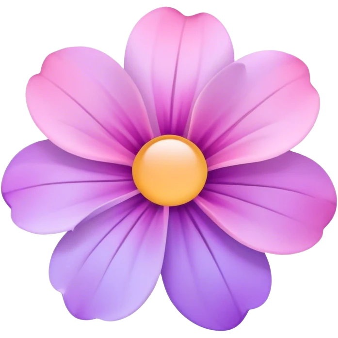 Light pink pastel purple gradients flowers emoji