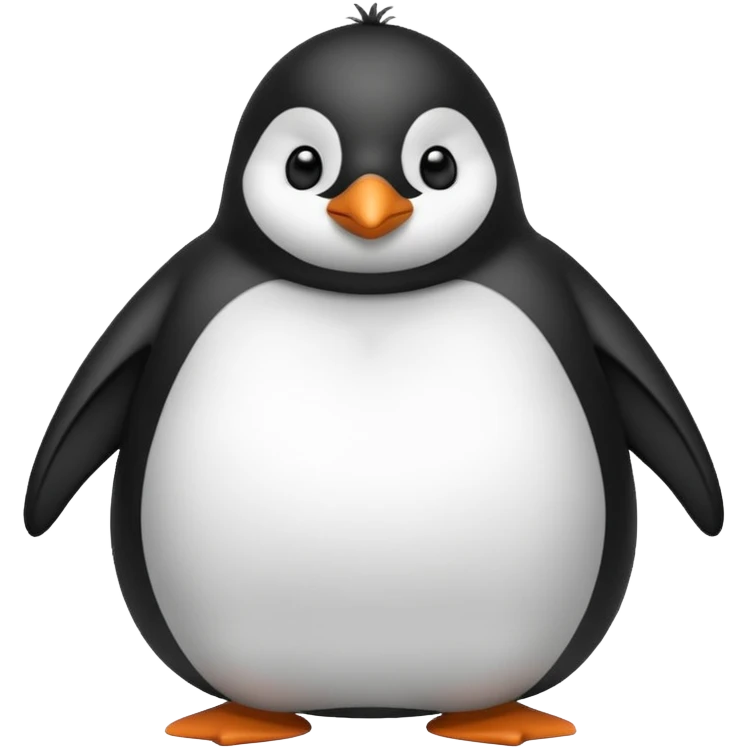 Fat penguin emoji
