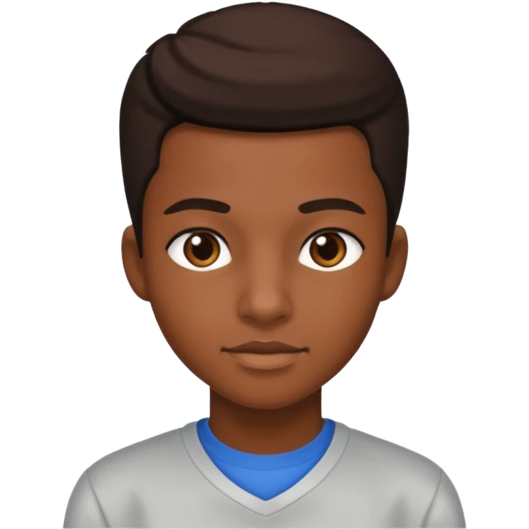 American black highschool student emoji