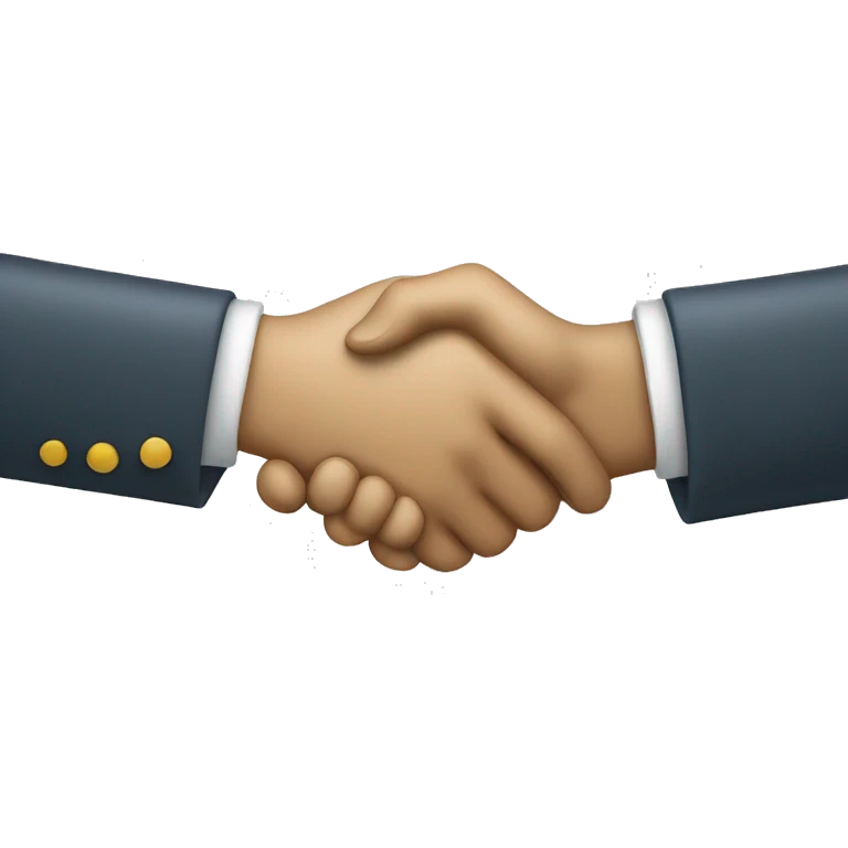 vigourus light tone teamwork handshake emoji