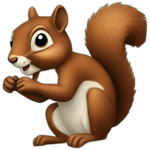 tricky squirrel emoji