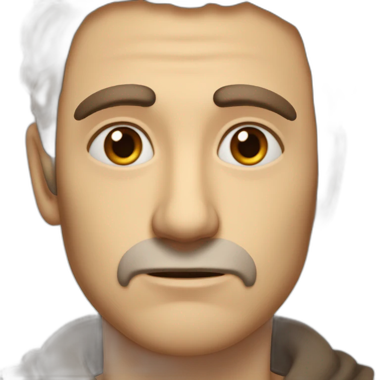 tall and frail, honey skinned man with brown eyes, ears that stick out, a wide face, thin eyebrows and a softly shaped jaw. He has coiled, brown hair, has a cheap perfume. He is injured. emoji