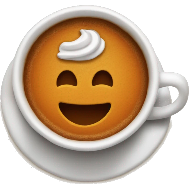 Pumpkin spice coffe emoji