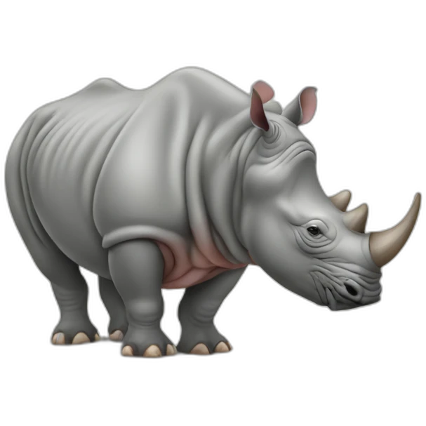 rhino eat mouse emoji