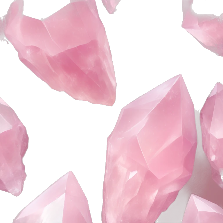Light pink quartz crystal cluster  emoji